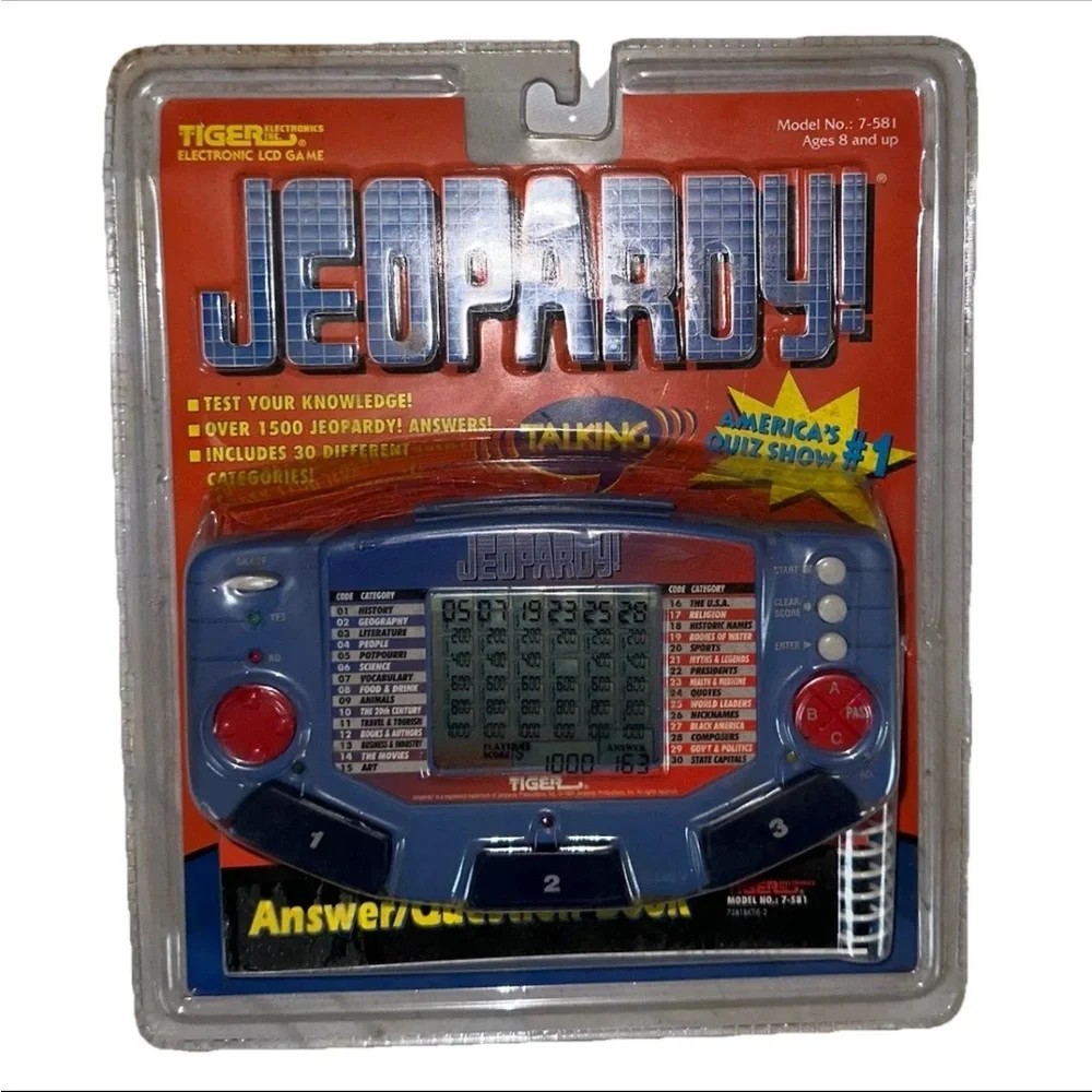 Vintage 1997 Tiger Electronics Jeopardy Handheld Electronic Game New Sealed